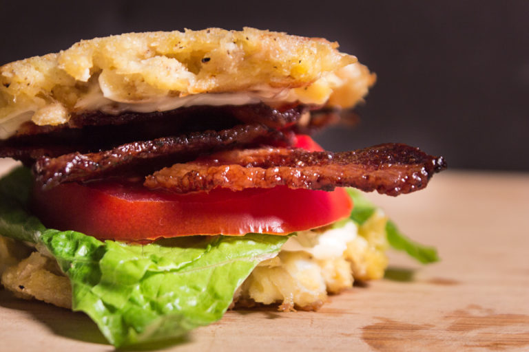 Crab Cake BLT {Paleo, Gluten-free, Low-carb}